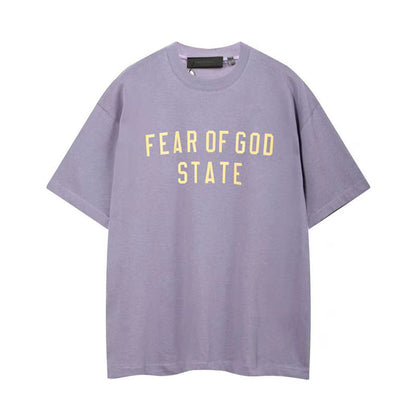 Unisex Casual Letter Print T-Shirt – Loose Fit Summer Short Sleeve Tee