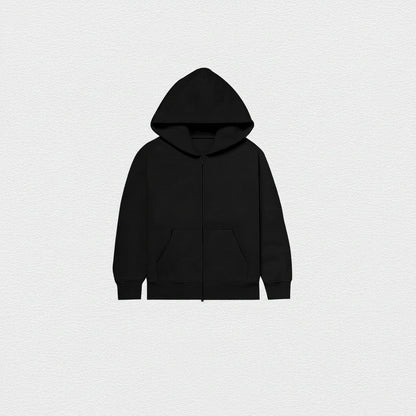 Men's Velvet Zipper Cardigan Hoodie – Autumn & Winter Casual Sweatshirt Jacket