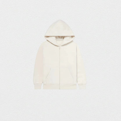 Men's Velvet Zipper Cardigan Hoodie – Autumn & Winter Casual Sweatshirt Jacket